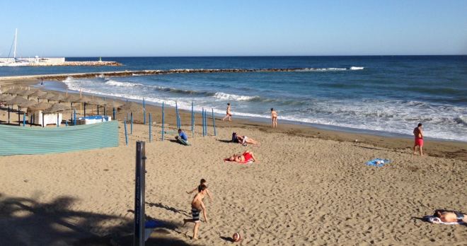 Sommer i Spanien - Marbella strand